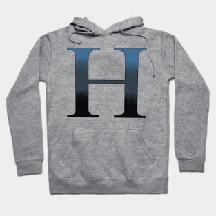 Gray to Black Ombre H Hoodie